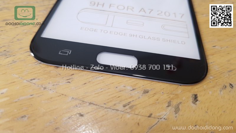 Miếng dán cường lực full màn hình Samsung A7 2017 full keo