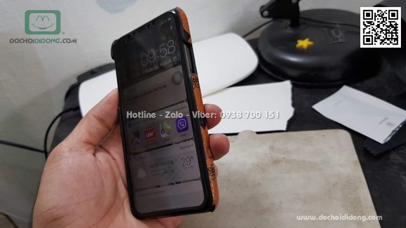Miếng dán cường lực full màn hình iPhone X Mercury chống nhìn trộm