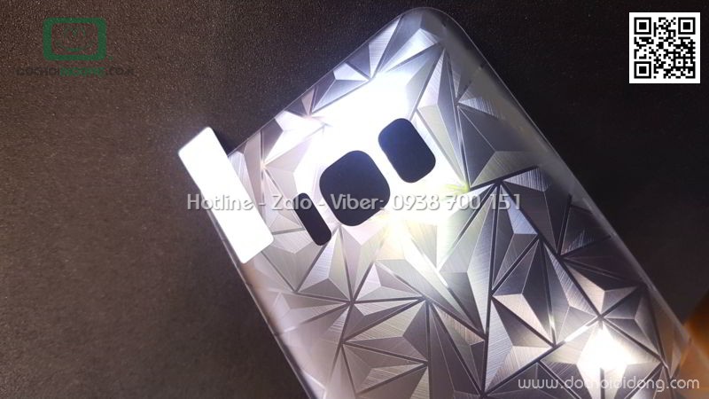 Miếng dán full lưng Samsung S8 kim cương