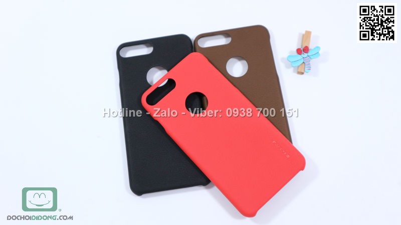 Ốp lưng iPhone 7 Plus G Case vân da cao cấp êm ái