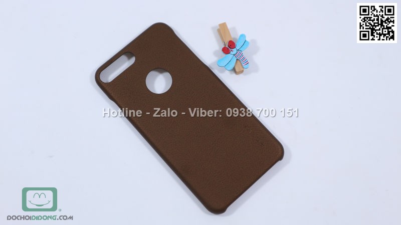 Ốp lưng iPhone 8 Plus G Case vân da cao cấp êm ái