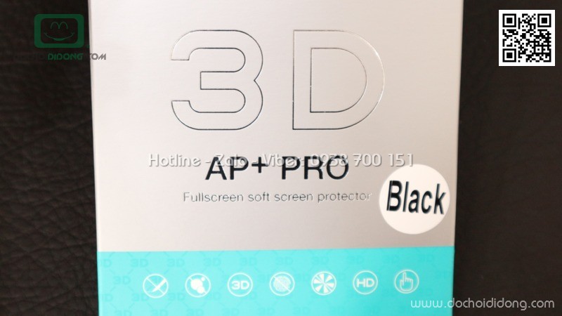 Miếng dán cường lực dẻo Samsung Note 8 Nillkin 3D AP+ Pro full màn hình