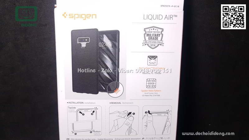 Ốp lưng Samsung Note 9 Spigen Liquid Air Armor