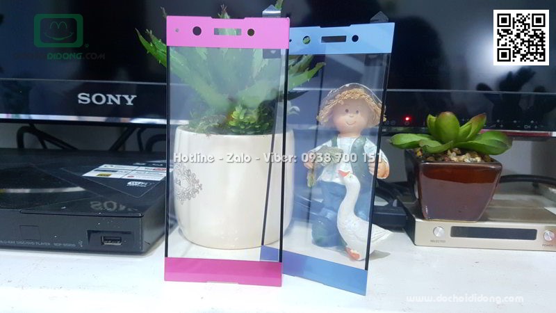 Miếng dán cường lực full màn hình Sony XA1 Plus Zacase full keo