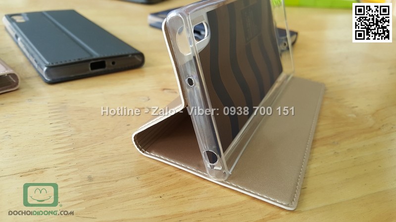 Bao da Sony Xperia XZ Duz vân vải