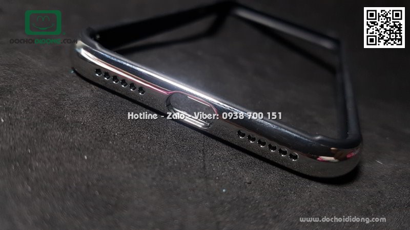 Ốp viền iPhone X XS Totu Design dẻo ánh kim