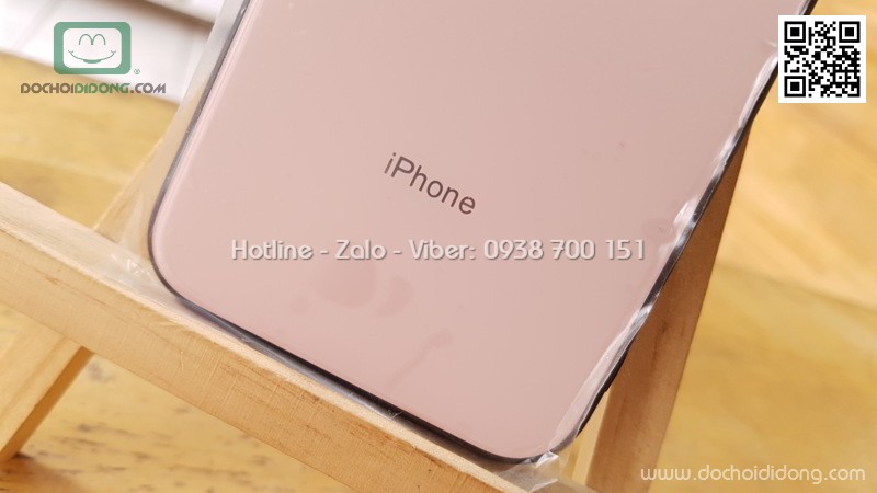 Ốp lưng iPhone 6 6S Hojar lưng kính cường lực viền mềm