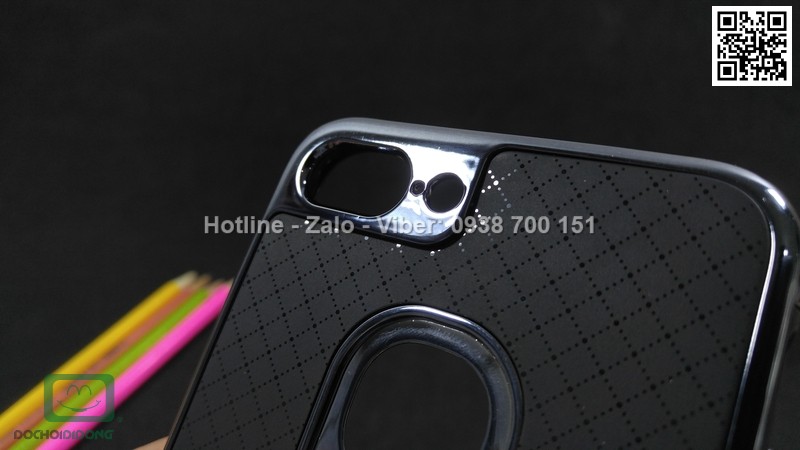 Ốp lưng iPhone 7 Plus iPaky chống sốc có nhẫn đeo