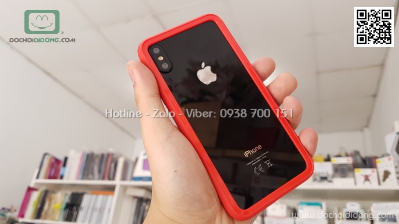 Ốp viền iPhone X Baseus dẻo