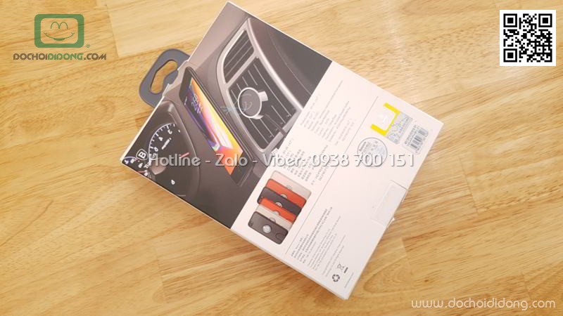 Bộ ốp sạc không dây trên xe hơi iPhone 7 8 Baseus Magnetic Car Mount Holder