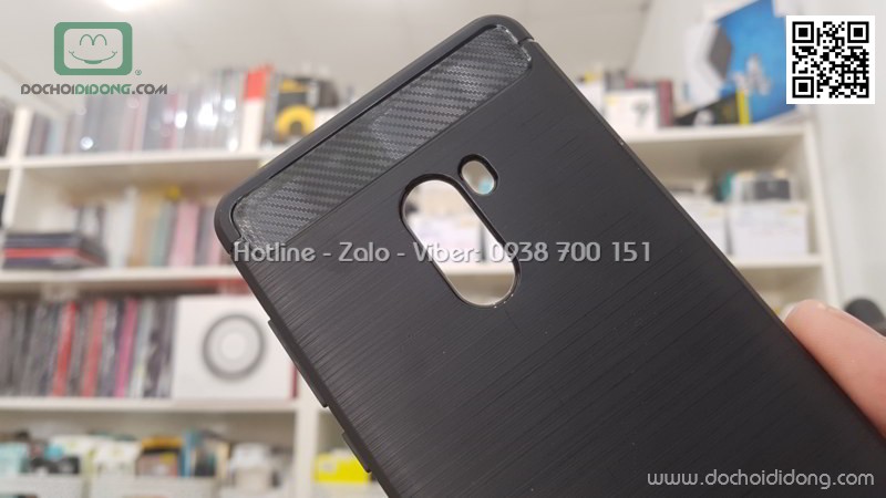 Ốp lưng Xiaomi Mi Mix 2 Zacase chống sốc vân kim loại