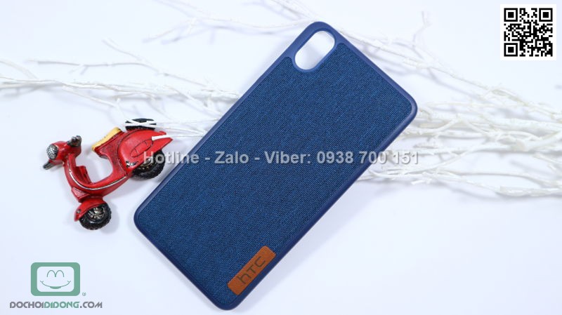 Ốp lưng HTC Desire 728 dẻo vân vải bố