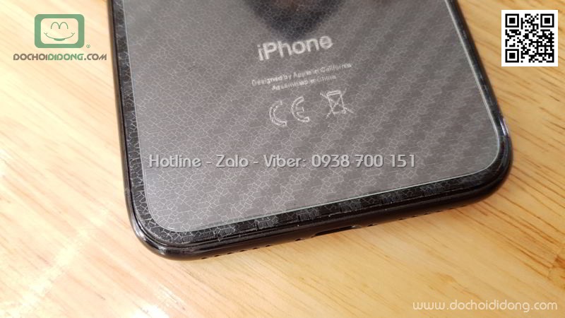 Miếng dán cường lực mặt lưng iPhone X XS 9H