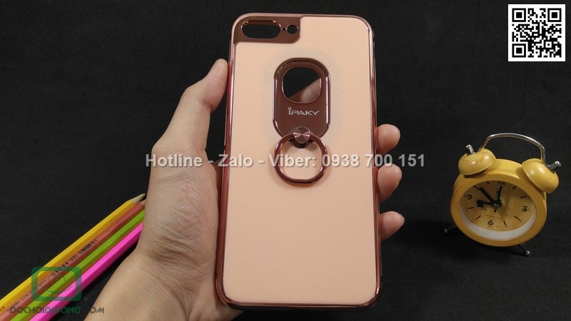 Ốp lưng iPhone 7 Plus iPaky chống sốc có nhẫn đeo