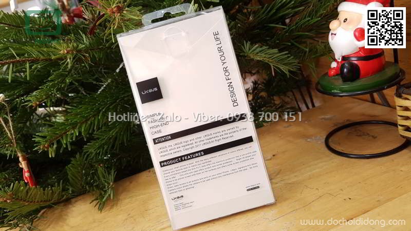 Ốp lưng iPhone 6 6S Likgus lưng kính viền dẻo