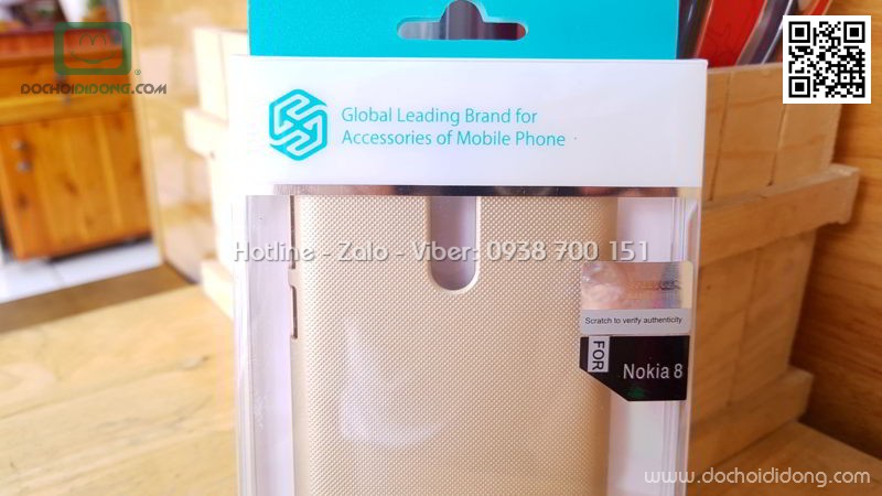 Ốp lưng Nokia 8 Nillkin vân sần