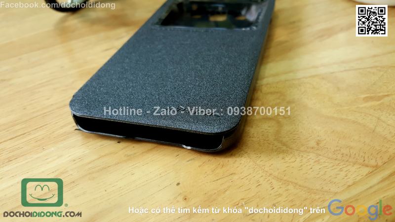 Bao da Samsung Galaxy E5 Nillkin Sparkle vân nhám