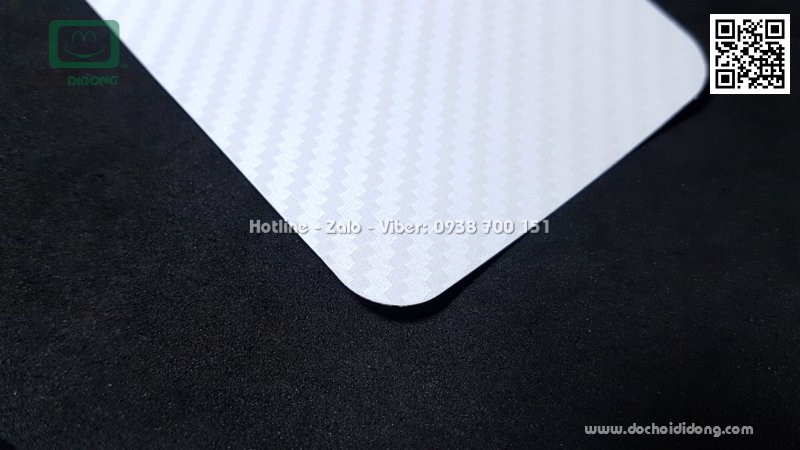 Miếng dán mặt lưng Huawei Nova 3i vân carbon