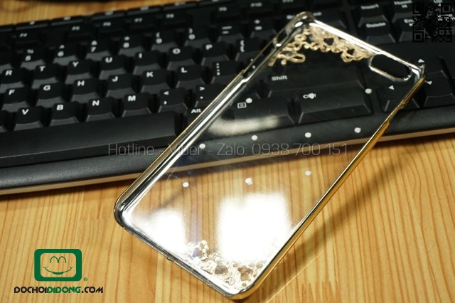 Ốp lưng iPhone 6 Plus viền xi đính đá