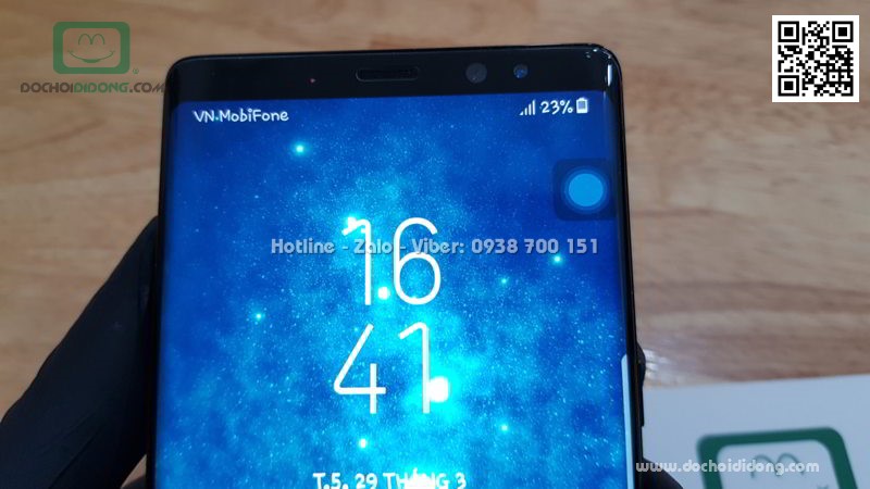 Miếng dán cường lực Samsung Note 8 Zacase trong suốt keo UV cao cấp