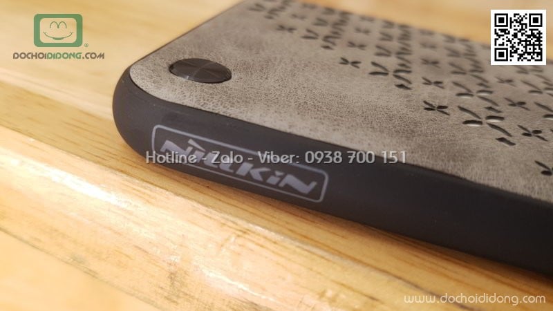 Ốp lưng iPhone X Nillkin Star giả da cao cấp