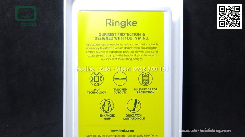 Ốp lưng iPhone X XS Ringke Dual X chống sốc