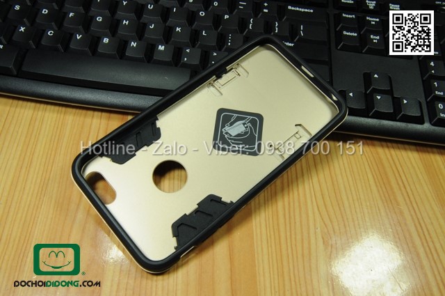 Ốp lưng iPhone 6 Plus Iron Man chống sốc có chống lưng