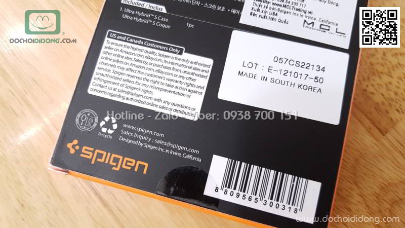 Ốp lưng iPhone X Spigen Ultra Hybrid có chống lưng