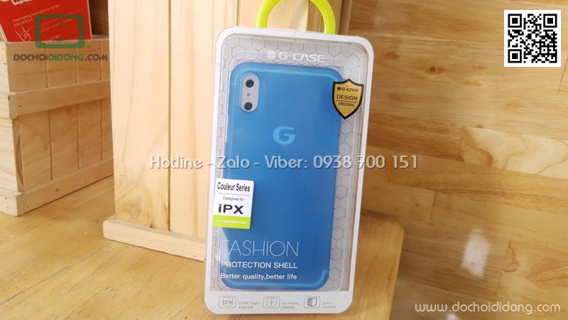 Ốp lưng iPhone X G-Case Couleur Series dẻo siêu mỏng