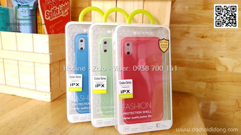 Ốp lưng iPhone X G-Case Couleur Series dẻo siêu mỏng