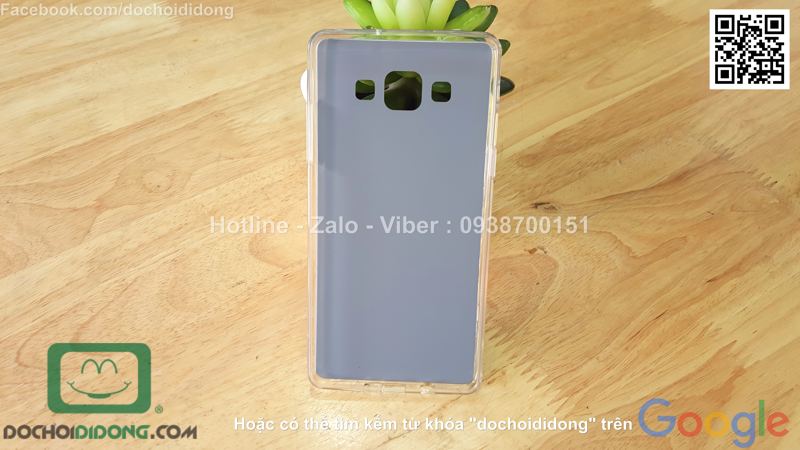 Ốp lưng Samsung Galaxy A5 loại dẻo lưng vàng óng ánh