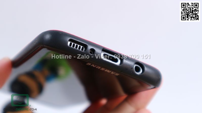 Ốp lưng Samsung Galaxy S8 iSerect chống sốc vân da