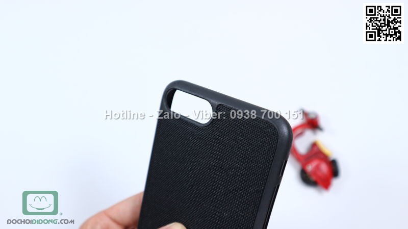 Ốp lưng iPhone 7 Plus dẻo vân vải bố