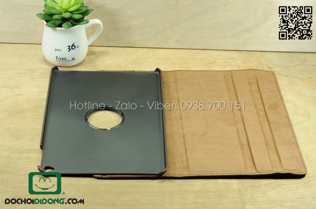 Bao da iPad Air 2 xoay 360 độ da sần