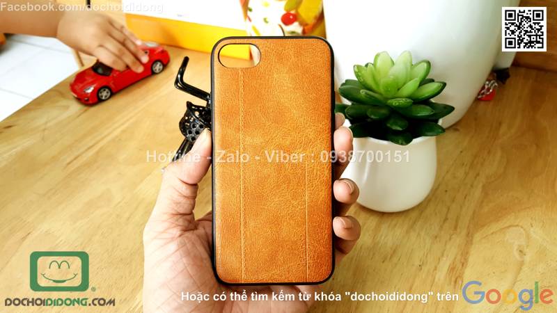 Ốp lưng iPhone 8 Mean Love lưng da chống sốc