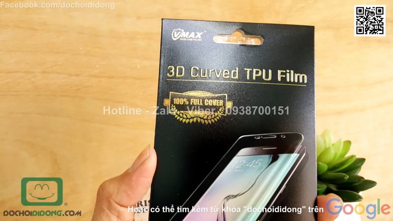 Miếng dán màn hình Samsung Galaxy A9 Pro Vmax full màn hình