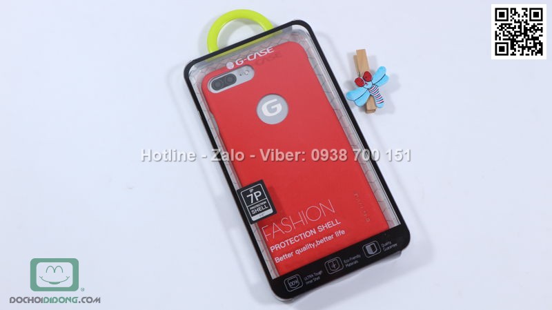 Ốp lưng iPhone 7 Plus G Case vân da cao cấp êm ái