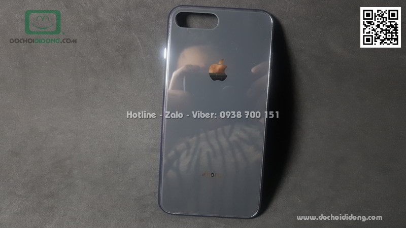 Ốp lưng iPhone 7 8 Plus lưng giả kính cao cấp