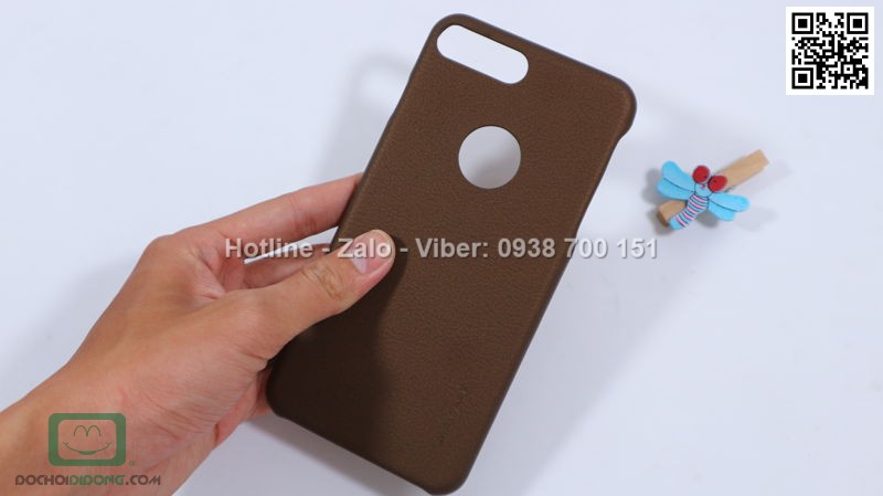 Ốp lưng iPhone 7 Plus G Case vân da cao cấp êm ái