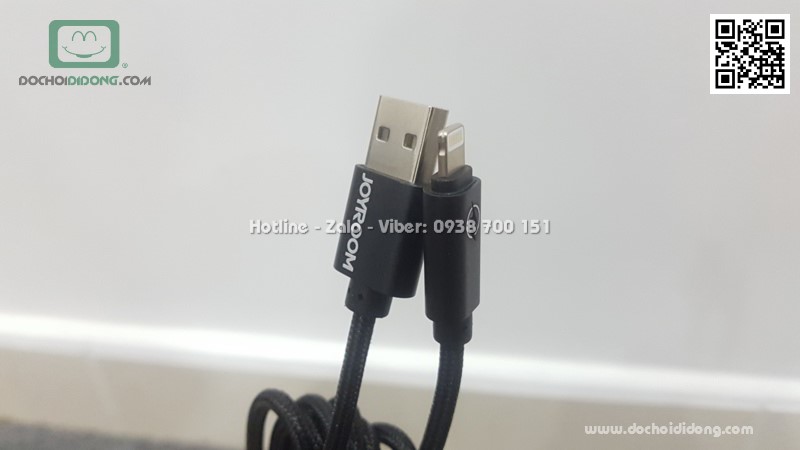 Cáp sạc Lightning Joyroom SQ4 2m có đèn led
