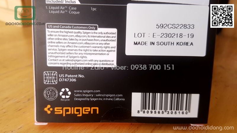 Ốp lưng Samsung S9 Spigen Liquid Air Armor