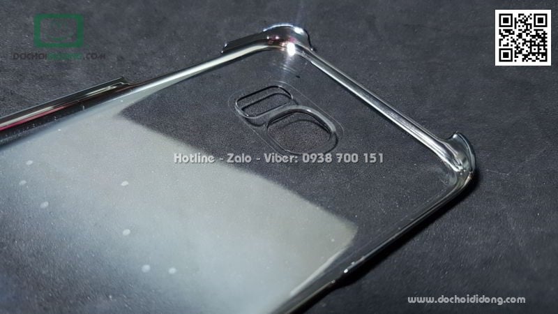 Ốp lưng Samsung Galaxy S7 Edge Baseus Glitter trong suốt viền màu