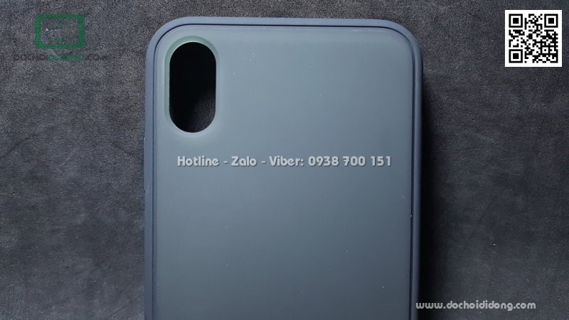 Ốp lưng iPhone XS Max Likgus chống sốc lưng nhám trong