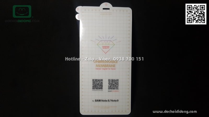 Miếng dán màn hình Samsung Note 9 Zacase Invisible dẻo full trong suốt