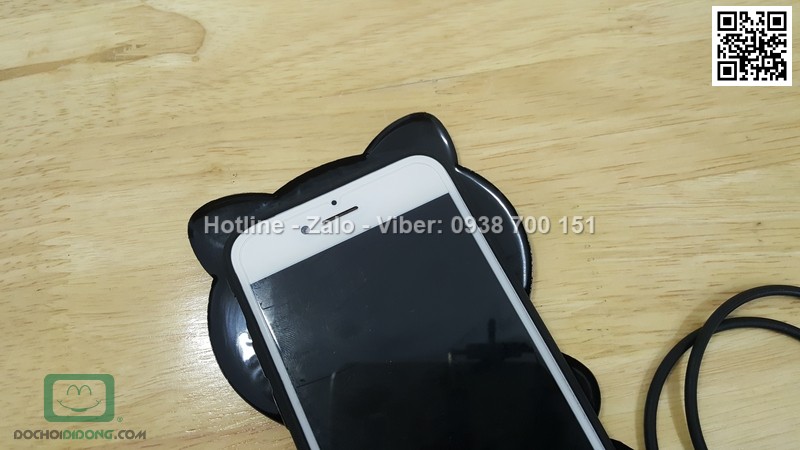 Ốp lưng iPhone 7 dẻo hình thú có dây đeo