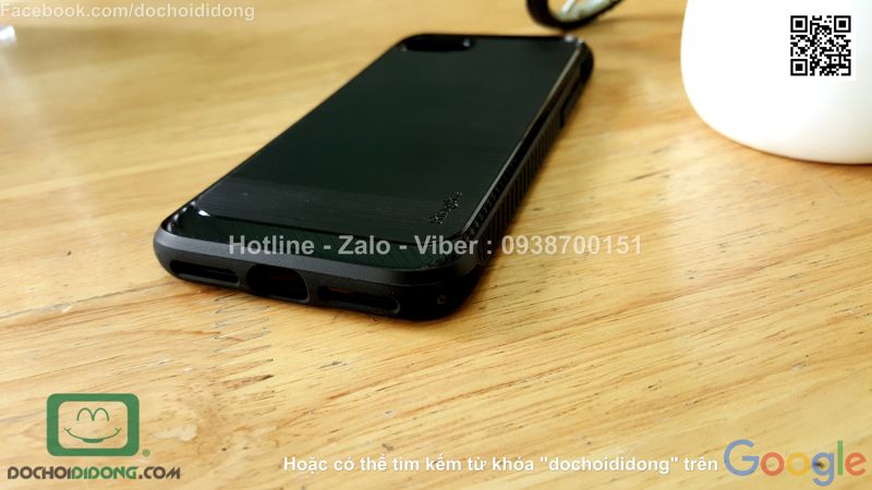 Ốp lưng iPhone 8 Ringke vân kim loại