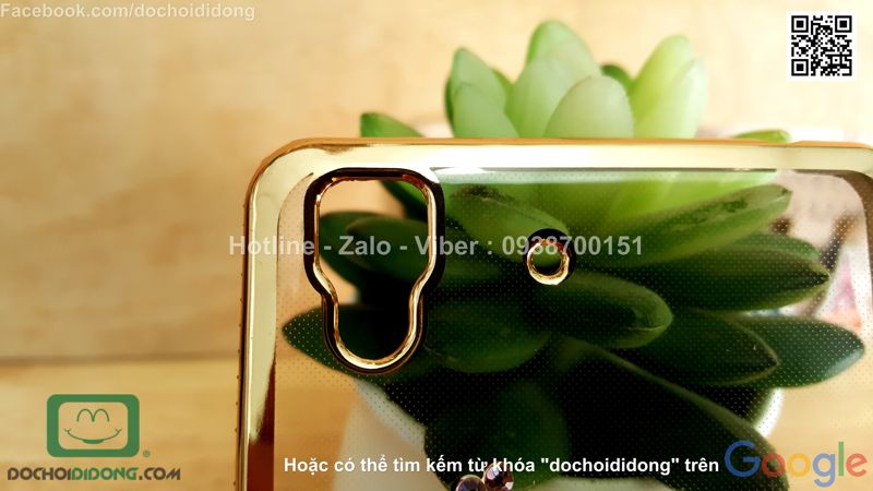 Ốp lưng Oppo R7 đính đá hình con công