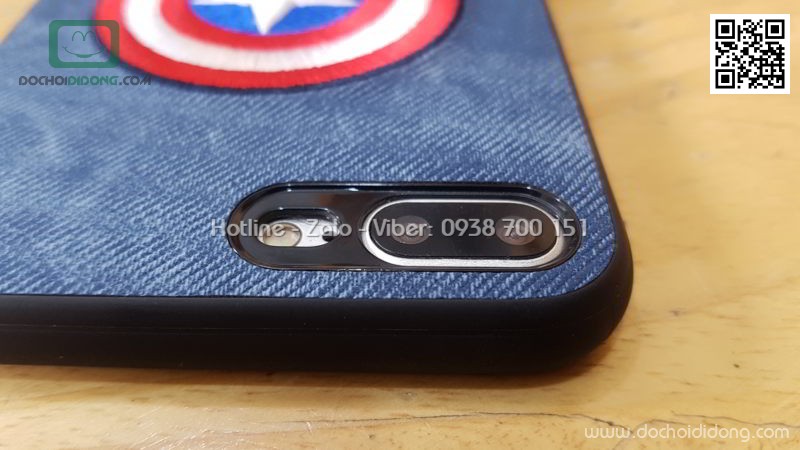 Ốp lưng iPhone 7 8 Plus Marvel Avengers lưng vải