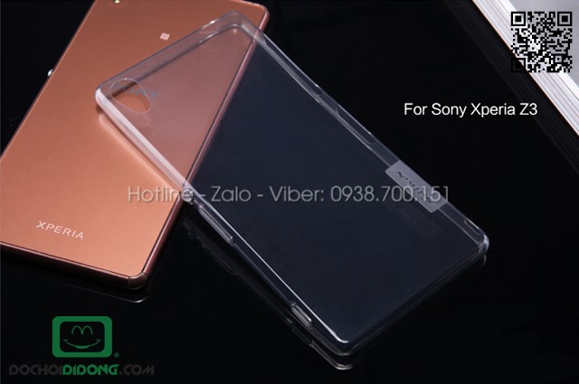 Ốp lưng Sony Xperia Z3 Nillkin dẻo trong siêu mỏng