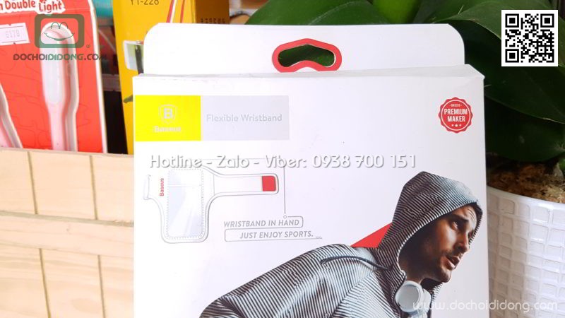 Bao đeo điện thoại tập thể thao Baseus Flexible Wristband 5.8 inch